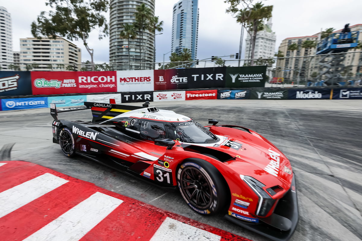 Racing Royalty: Derani Dominates FP1 at Long Beach in Whelen Cadillac