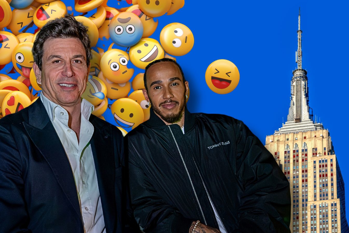 Hamilton and Wolff centre stage as New York shut down for new emoji launch