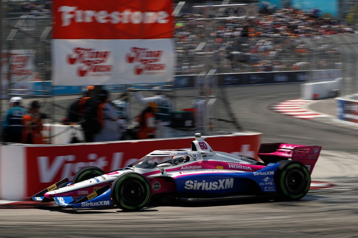 Rosenqvist's Road to Victory Derailed by Brake Woes in Long Beach