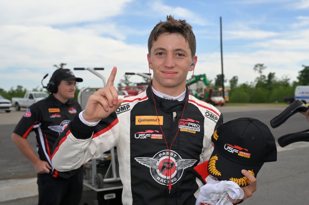 Domination on the Track: Garcia's Unbeatable Streak in USF2000 at NOLA