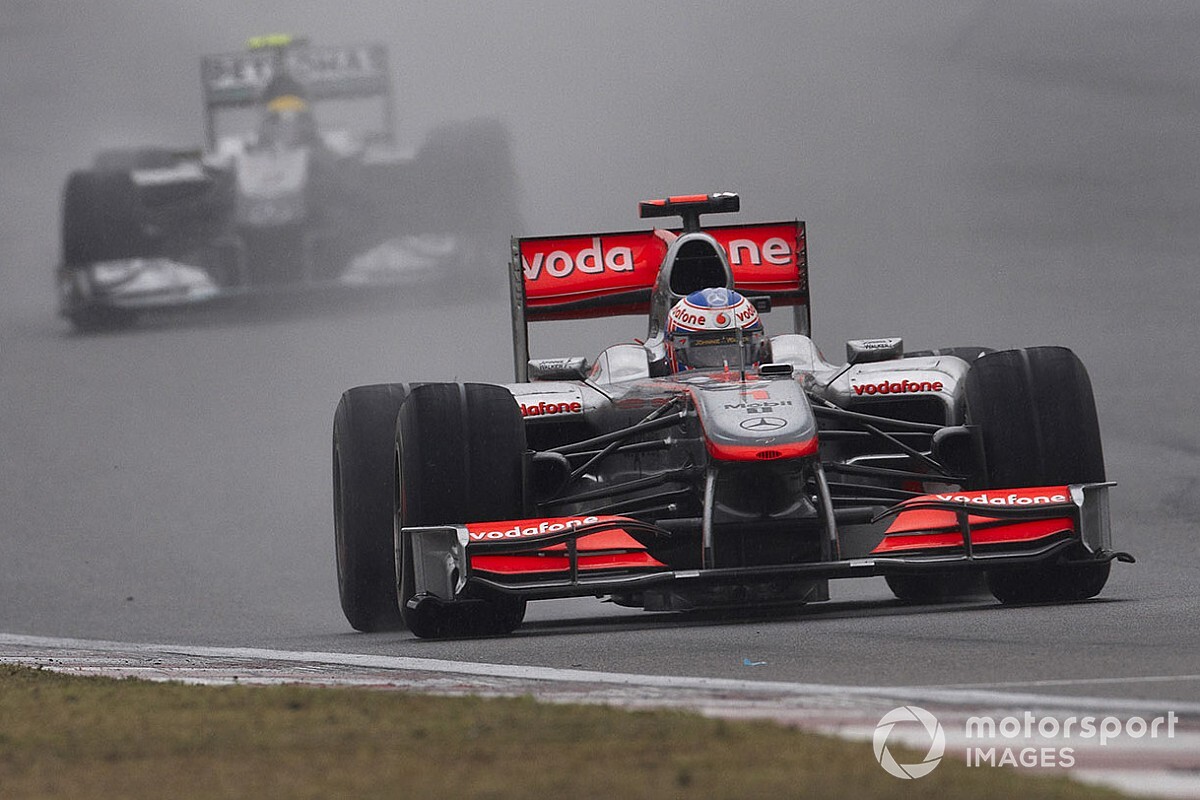 Unforgettable Victory: Button Seizes the Moment in F1 Racing History