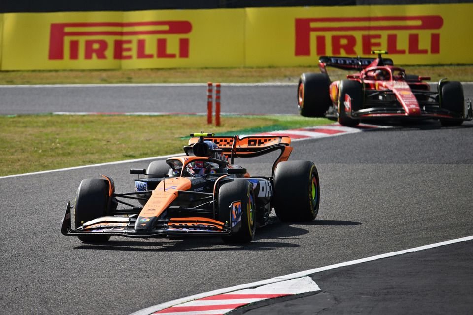 Battling the Rivals: Norris Faces the Fast and Fierce Ferrari F1 Cars in Japan