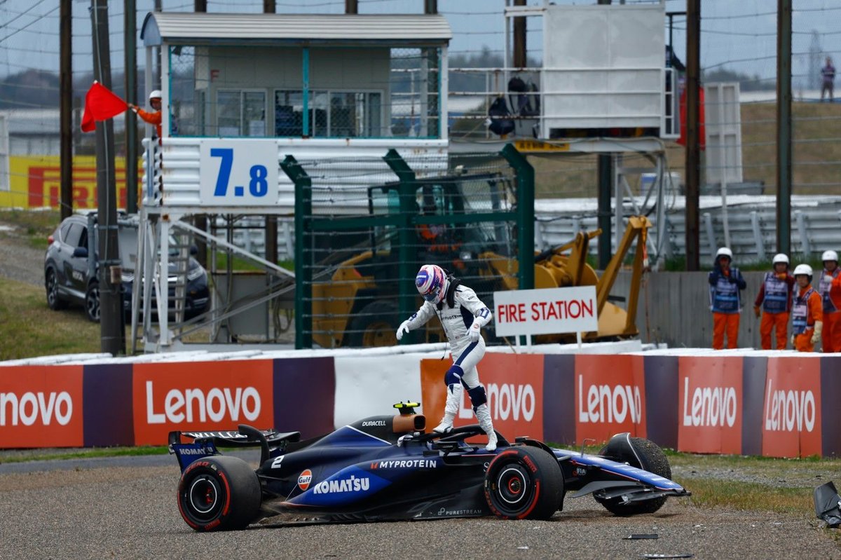Resilience on the Racetrack: Vowles' Sargeant Chassis Emerges Unscathed from Intense F1 Japanese GP FP1 Crash