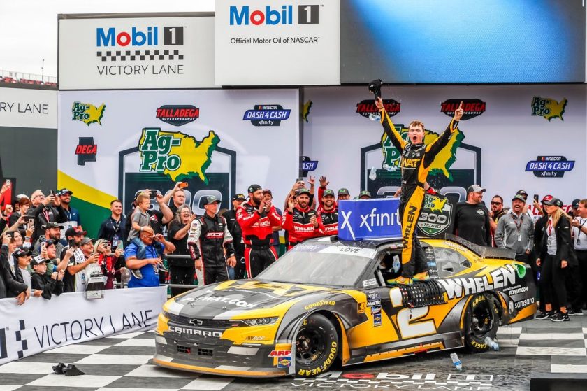 Rookie Sensation Jesse Love Makes History with Thrilling NASCAR Xfinity Victory at Talladega