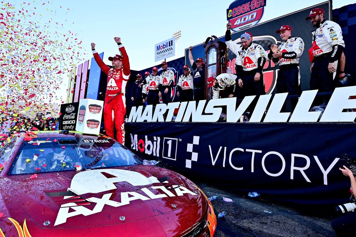 Byron Dominates Martinsville to Secure Victory in Hendrick Sweep