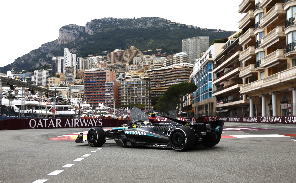 Hamilton and Mercedes Dominate in Opening Monaco GP Practice Session