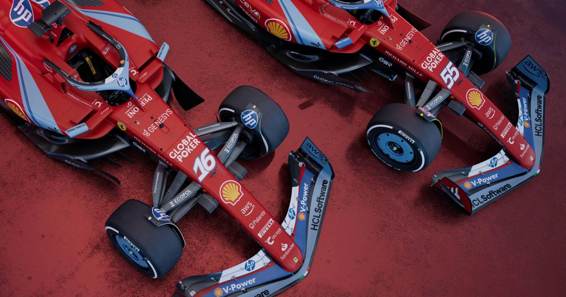 Speed and Style: Ferrari's Striking Blue Livery Steals the Show at Miami Grand Prix