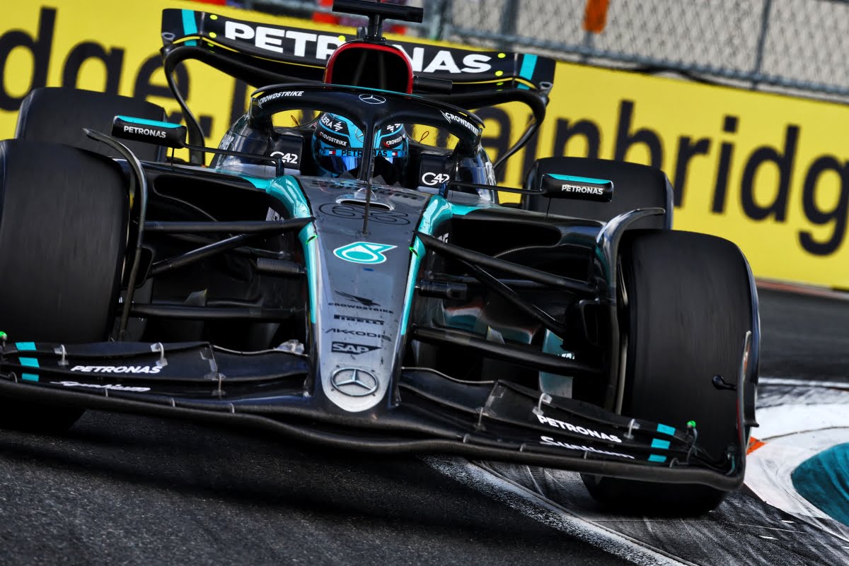 Unveiling the Mystery: Russell alludes to challenges with Mercedes' F1 machine at Miami GP