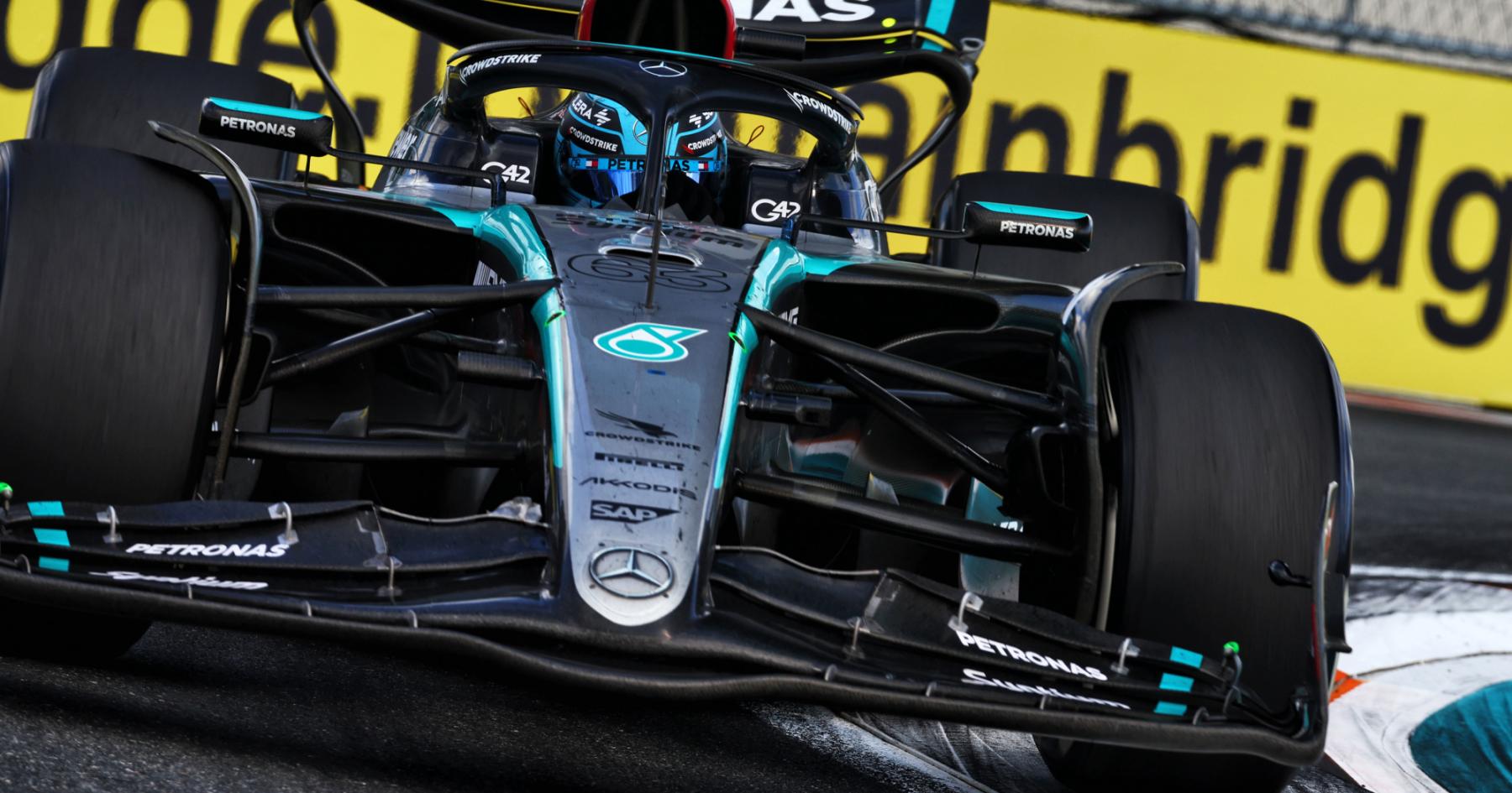 Mercedes' Latest Comeback Hope Dampened by Russell's Caution