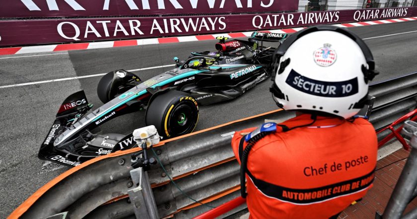 Hamilton Dominates Monaco GP Practice Despite Red Flags