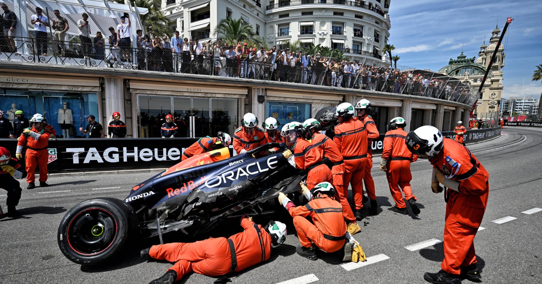 Terrifying Footage Unveils the Full Impact of Perez's Monaco Crash