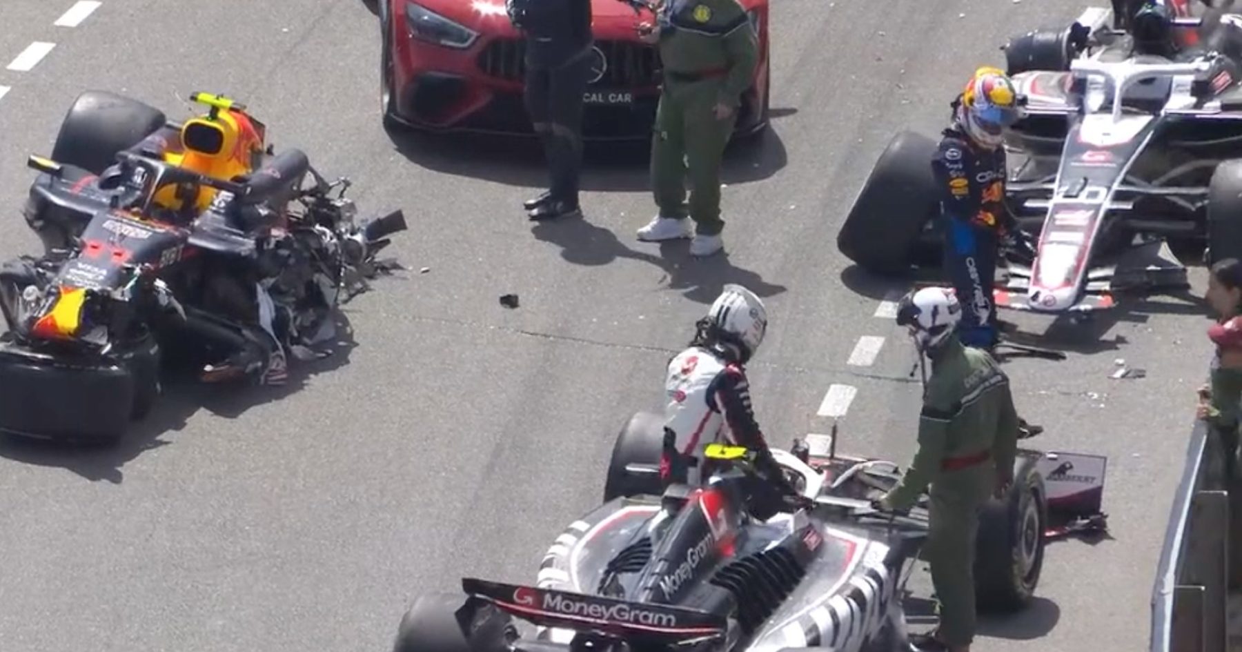 Breaking: Monaco GP red-flagged after huge three-car pile-up