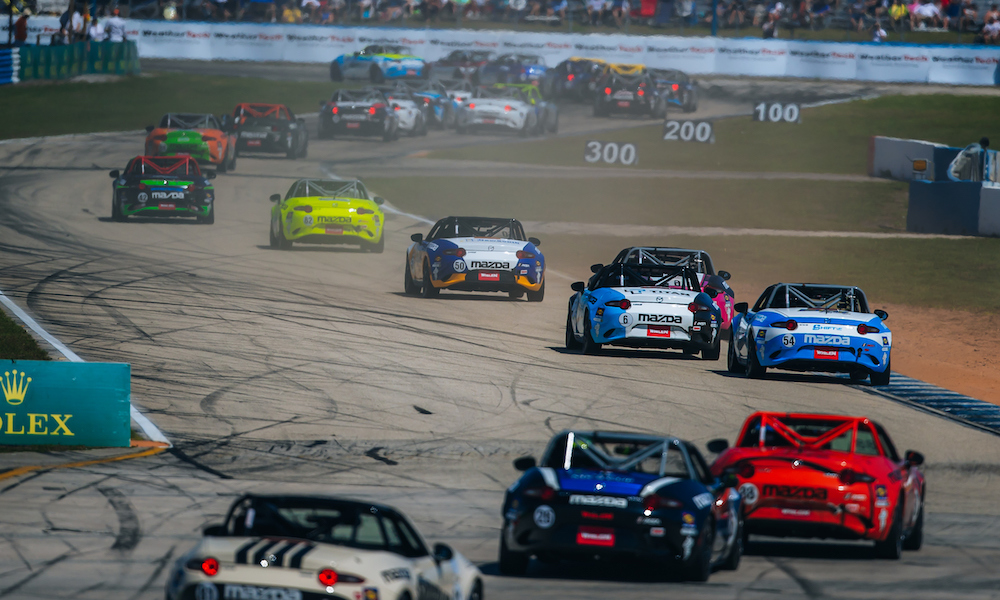 Unleashing Power and Precision: The Mazda MX-5 Cup Car #300 Takes the Stage