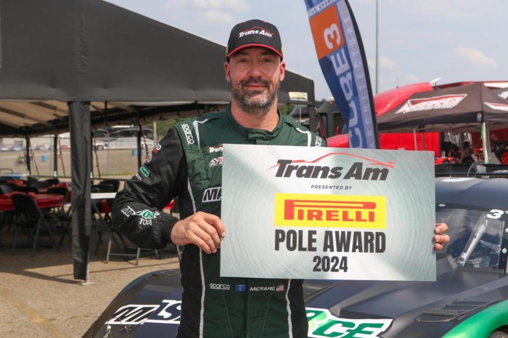 Menard Dominates Mid-Ohio: Secures Back-to-Back Trans Am Pole Positions