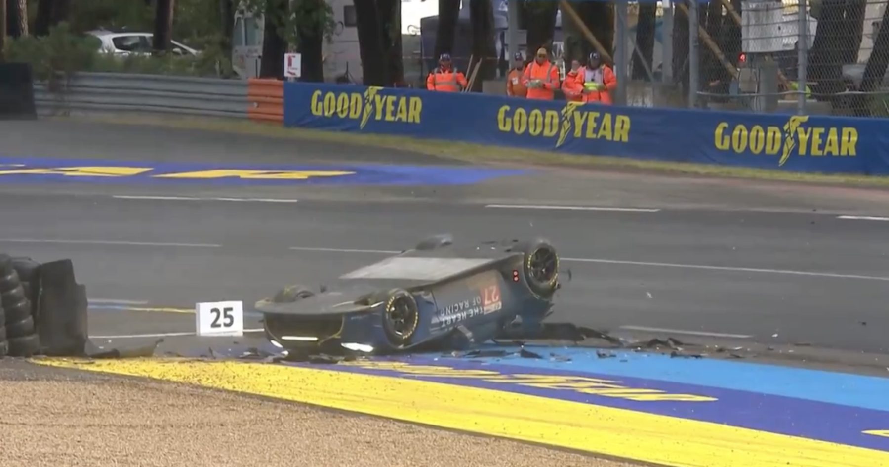 Unforgettable Le Mans 24 Hours Crash: Car Flips in Heart-Pounding Spectacle