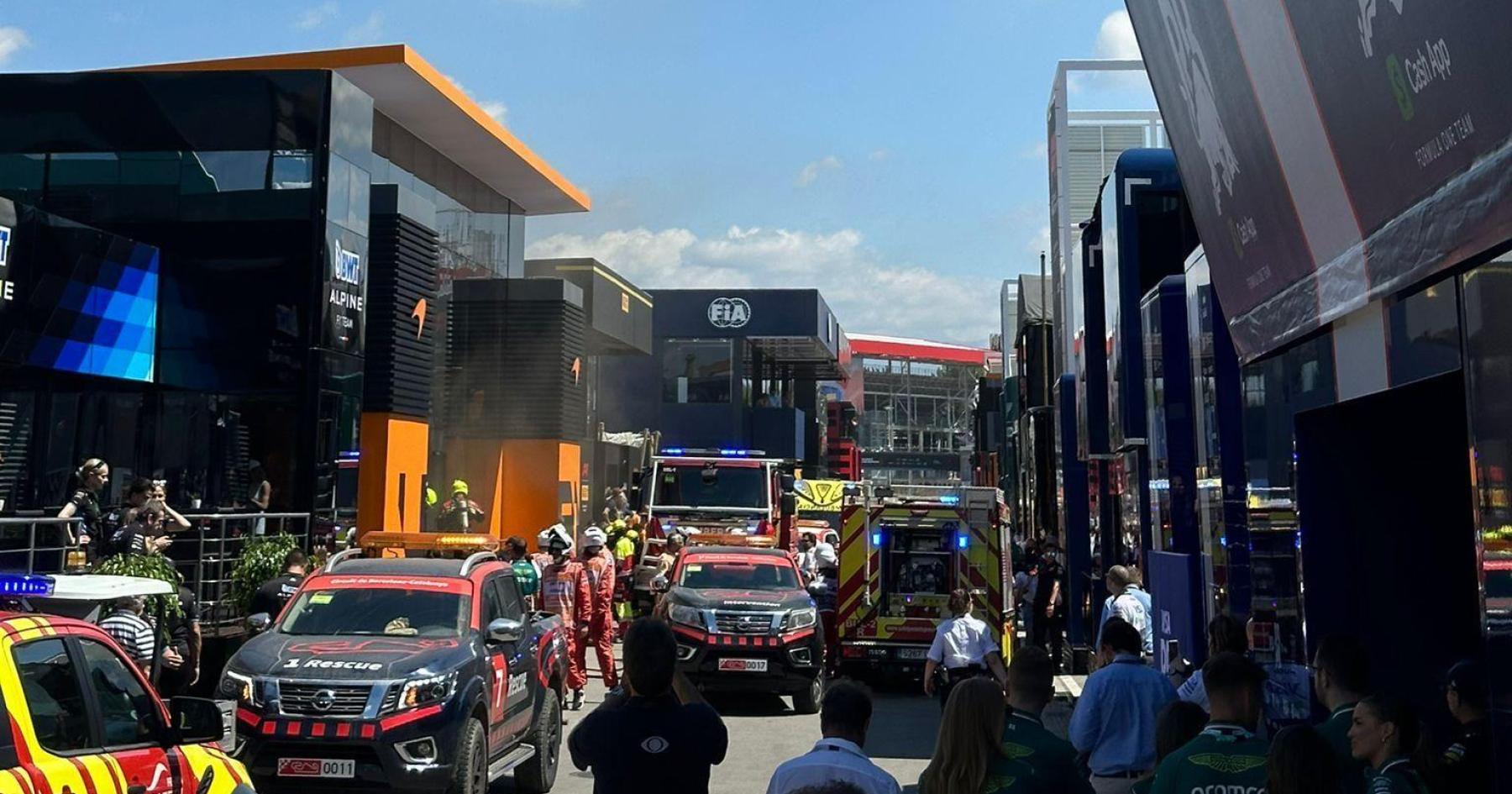 Racing Against the Flames: The McLaren Paddock Fire Incident