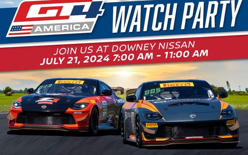 Rev Up Your Excitement: Downey Nissan Hosts Exclusive Watch Party for VIR Pirelli GT4 America!