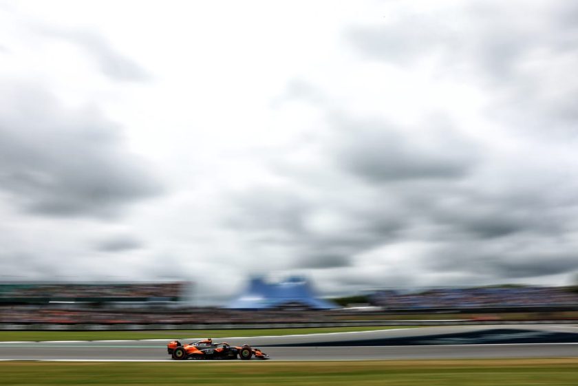 McLaren sets misleading pace in first British GP practice