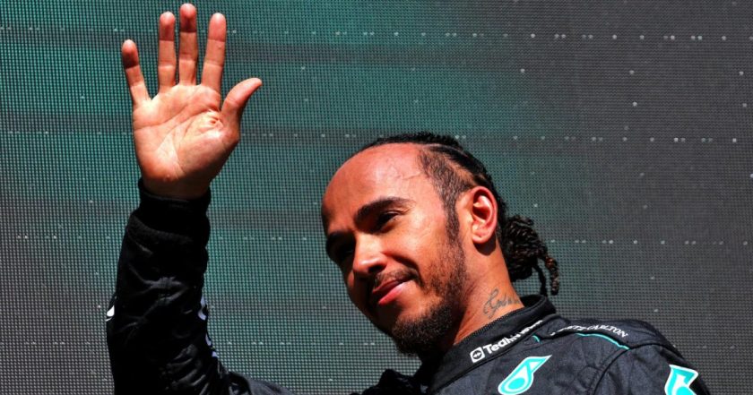 Hamilton reacts after inheriting Belgian GP victory