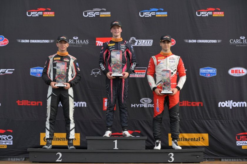 Taylor Triumphs with Thrilling Victory in USF2000 at Mid-Ohio