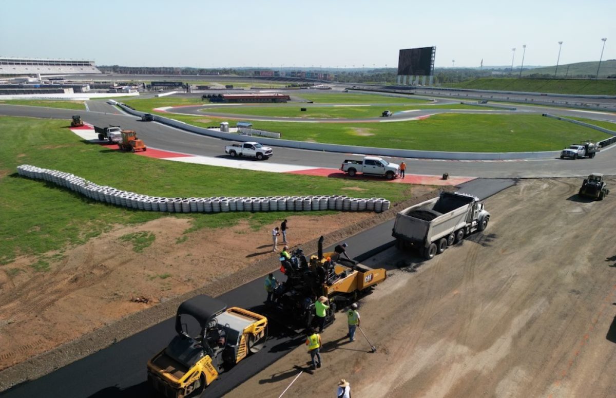 Charlotte repaving portions of infield road course