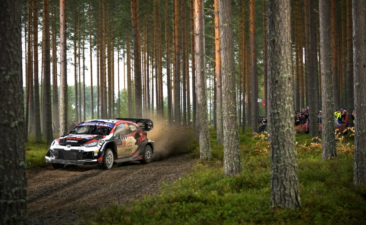 Rovanpera leads as wet WRC Rally Finland opener claims its victims