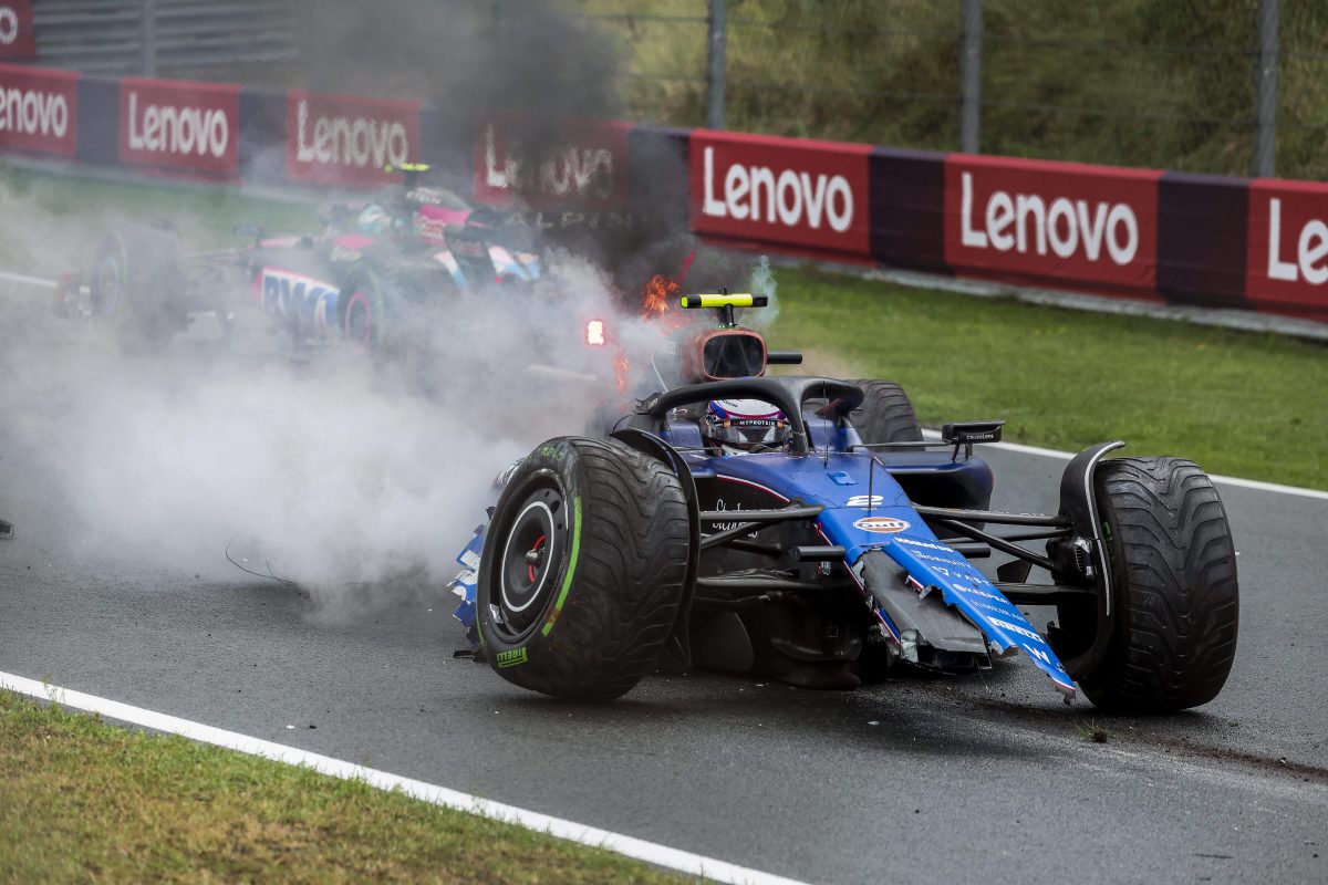 F1 Results Today: Red flag for FIERY crash derails session as surprise driver leads times