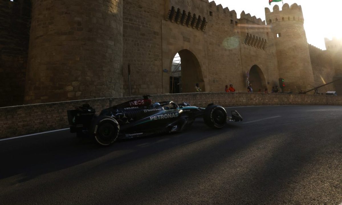 Russell Surges to the Top in Thrilling Azerbaijan Grand Prix Practice Session