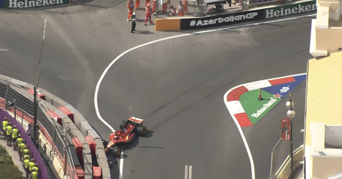 Turmoil Unleashed: Leclerc Crash Halts Azerbaijan FP1 Session Again