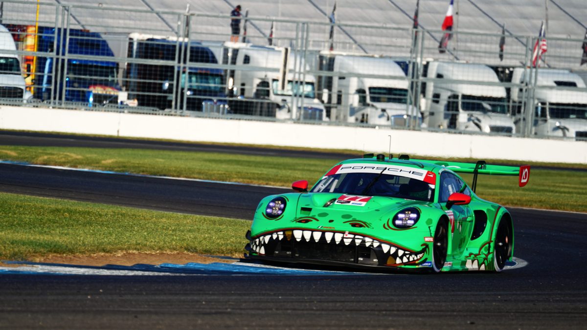 Laurin Heinrich puts ‘Rexy’ Porsche on pole for IMSA Indy