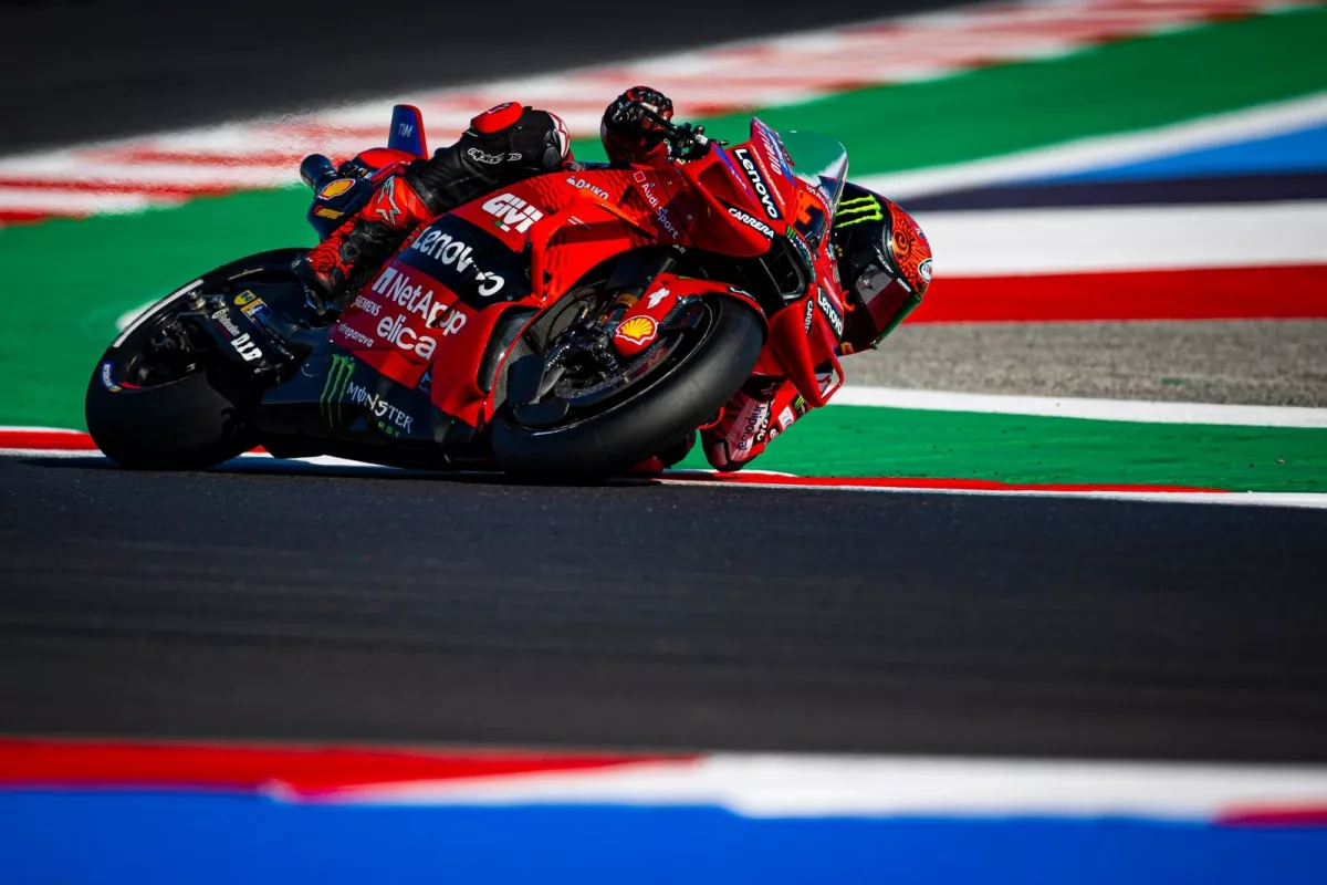 Francesco Bagnaia fights off Jorge Martin to take Misano MotoGP sprint victory