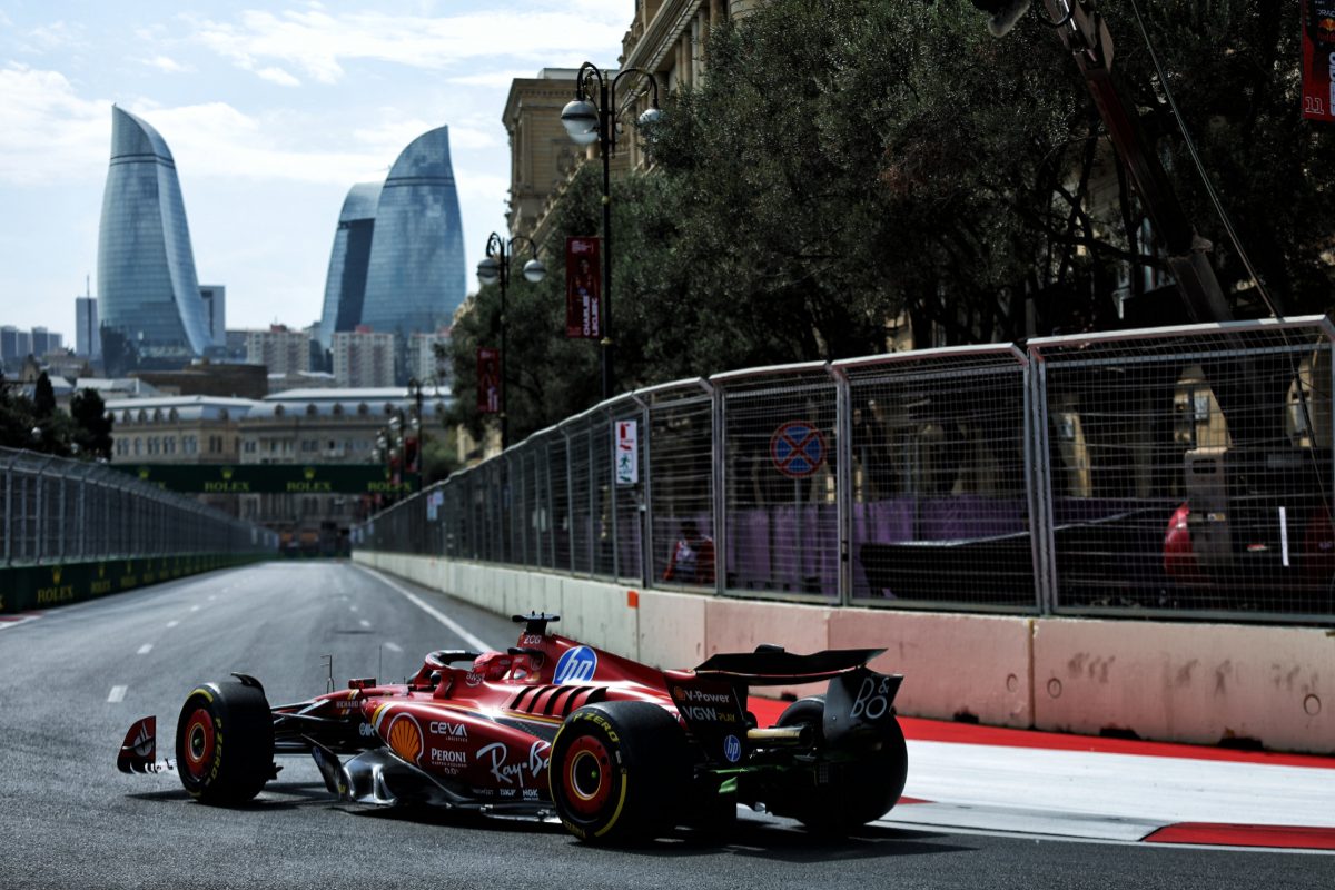 Leclerc Shines in F1 Azerbaijan FP2, Narrowly Outpacing Perez