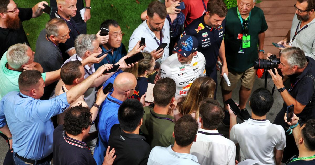 Verstappen explains extraordinary protest behaviour in Singapore press conference