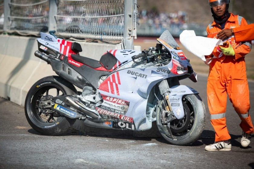 Marquez and MotoGP track Mandalika at odds over bike fire damage