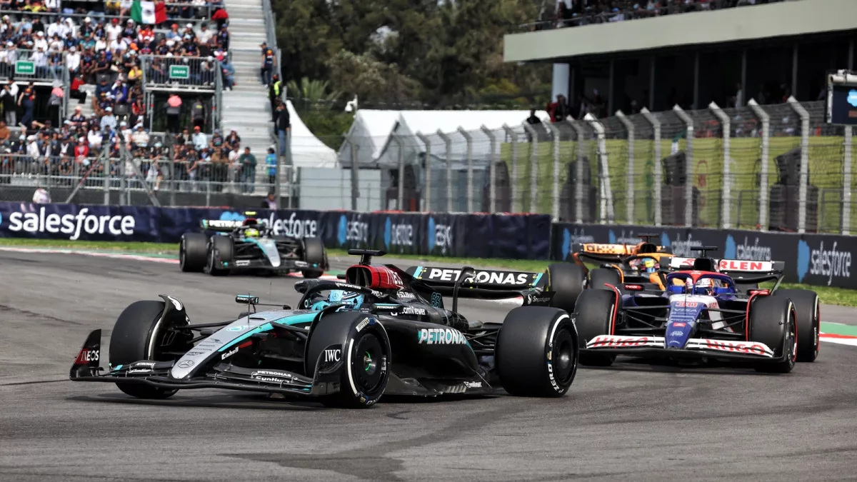 Unveiling the Battle Scars: Mercedes Exposes George Russell's F1 Mexico GP Damage