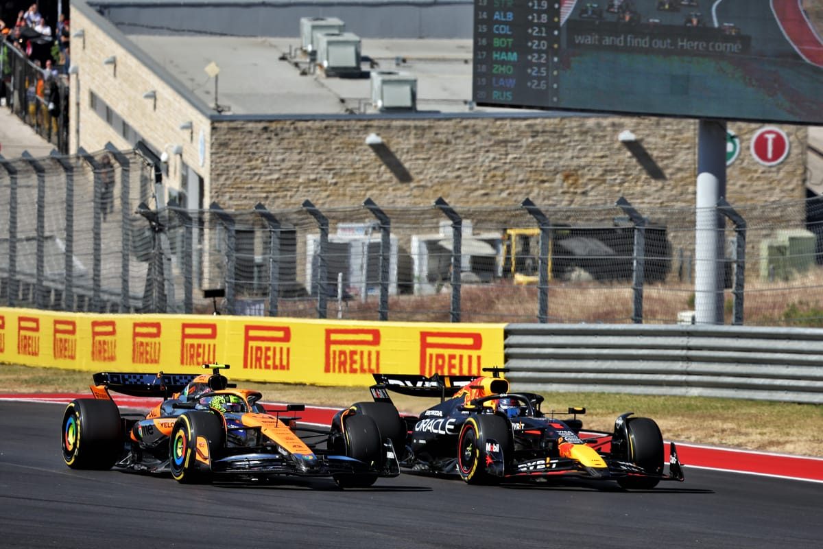 Norris penalised for Verstappen pass as Ferrari gets 1-2 in US GP