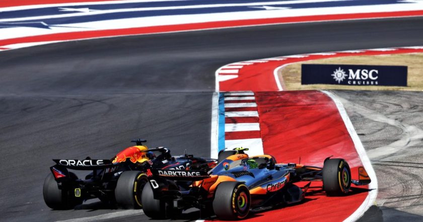 Verstappen Quietly Dominates with On-Track Actions at USGP Amid Intense Battle with Norris