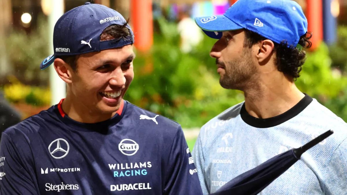 Alex Albon suggests Franco Colapinto had role in Daniel Ricciardo’s F1 departure