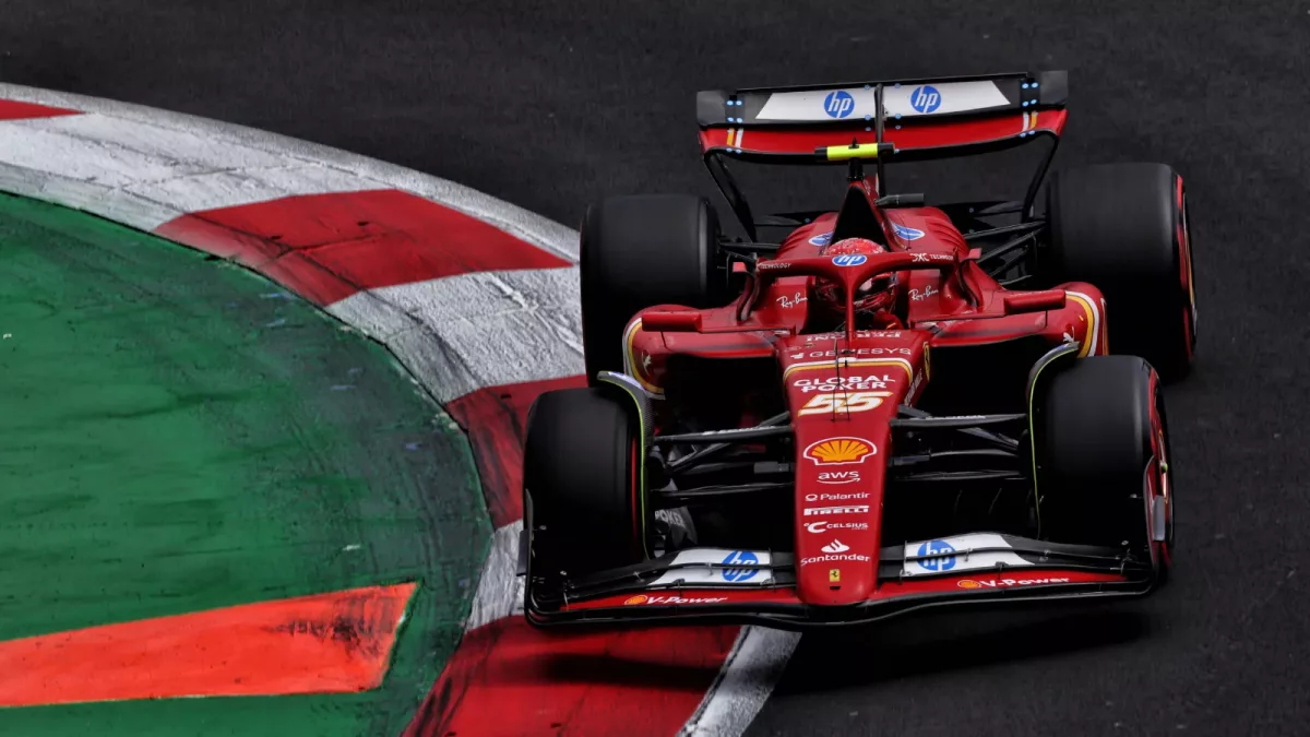 Ferrari’s Carlos Sainz surges to F1 Mexico City GP pole position