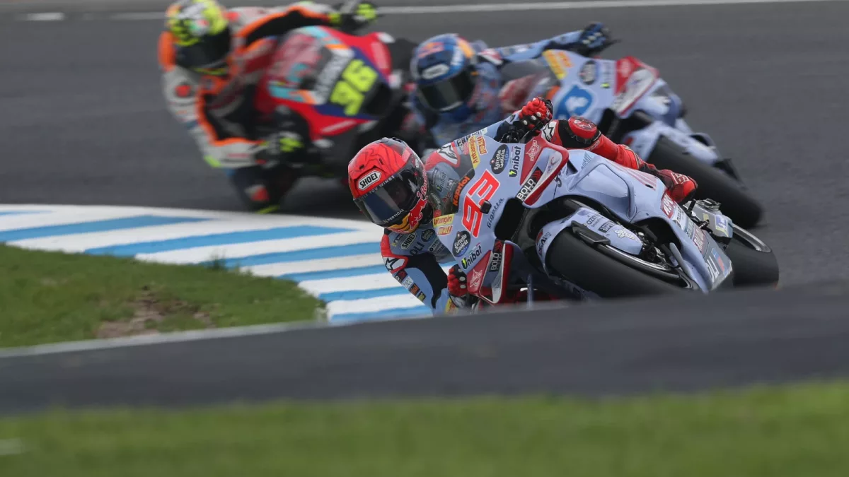 Racing Genius: Marc Marquez Dominates AustralianGP MotoGP Practice Amidst Chaos