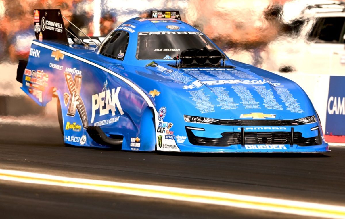 Beckman fastest as rain shortens Friday qualifying at NHRA Finals