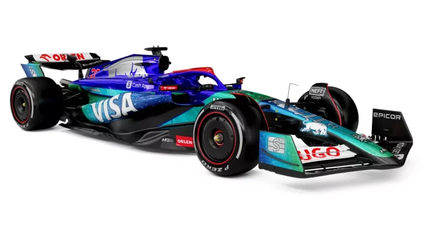 RB unveil dazzling glitter livery for F1 Las Vegas GP