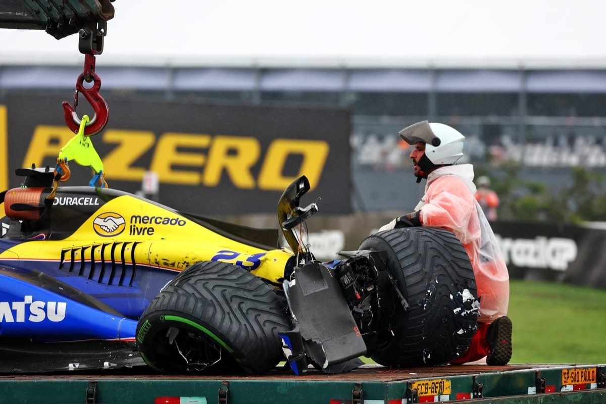 Albon ruled out of Brazilian GP after qualifying crash