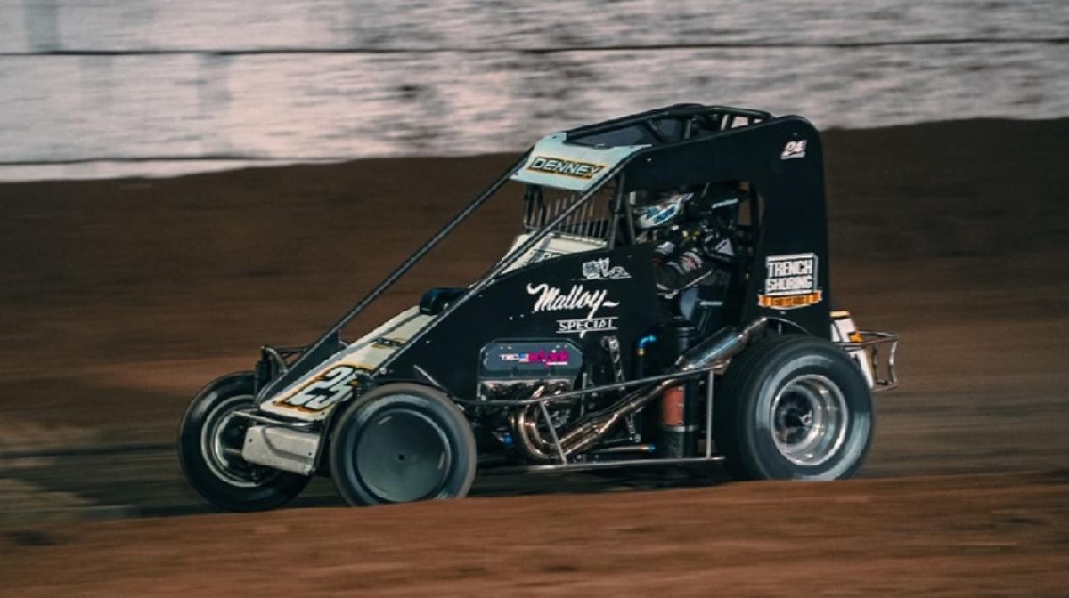 Denney leads USAC Turkey Night GP practice