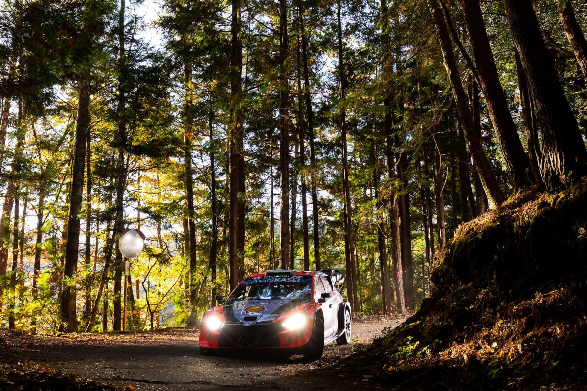 Ott Tänak in charge in WRC Japan