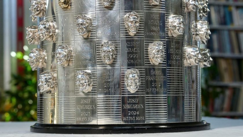 Josef Newgarden immortalized on Borg-Warner Trophy for second time