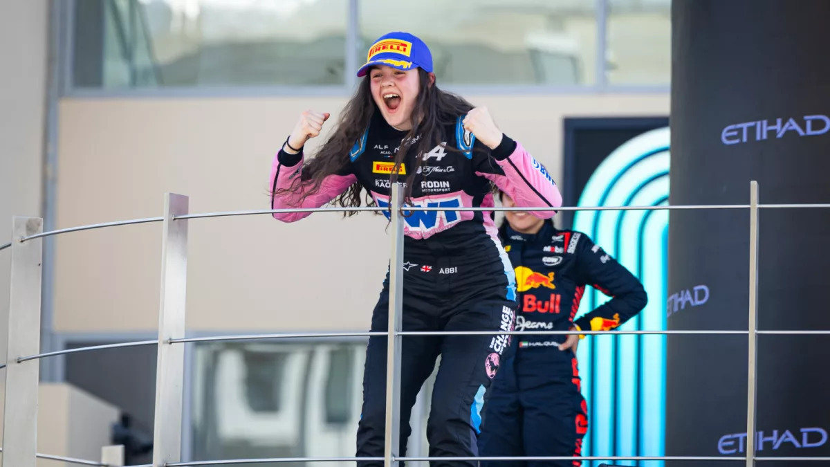 Alpine’s F1 Academy star Abbi Pulling wins Race 2 in Abu Dhabi