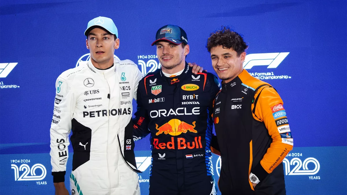 Racing Drama Unfolds: Lando Norris Captivated by Verstappen and Russell's Intense Battle