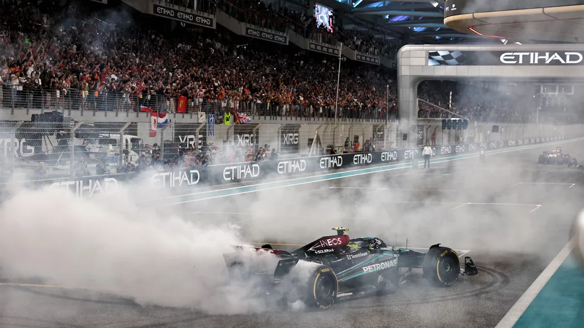 Lewis Hamilton bids emotional farewell to Mercedes in final radio message