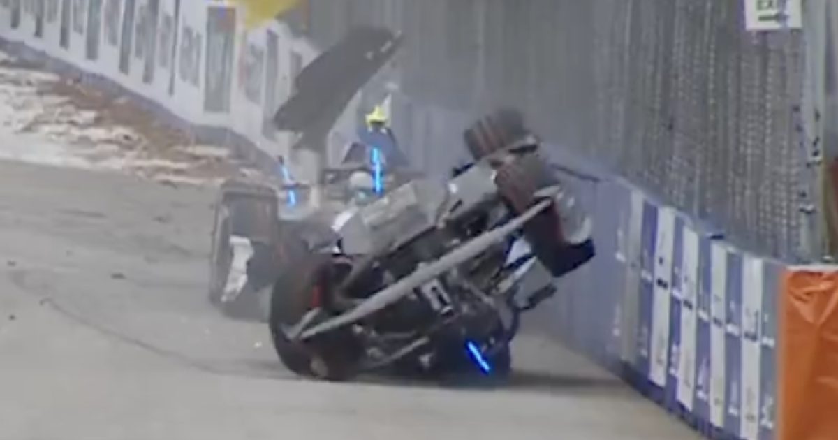 Formula E car sent airborne in terrifying crash